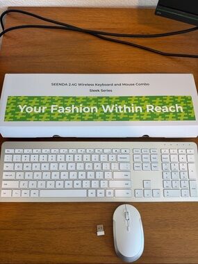 Seenda 2.4G wireless keyboard and mouse combo sleek series